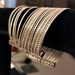 Park Lane Flair Cuff Bracelet in Silver